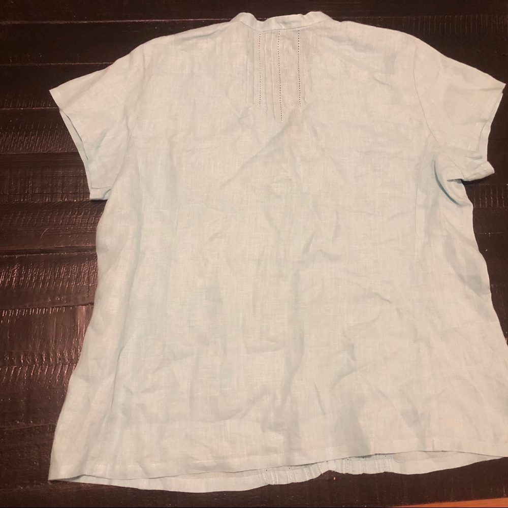 Eileen Fisher Irish Linen Buttondown - image 2